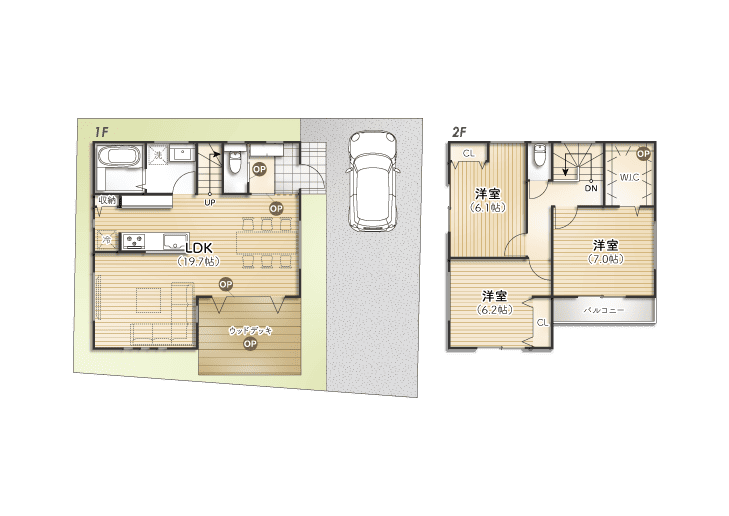 立川市幸町1丁目Ⅵ期 参考プラン図 5号棟