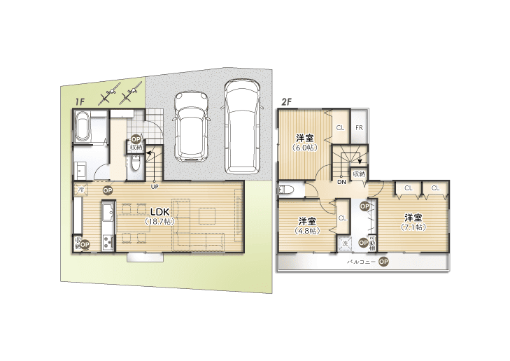 立川市幸町1丁目Ⅵ期 参考プラン図 6号棟